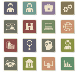 management icon set