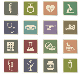 medicine icon set