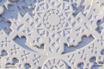white carved wooden background