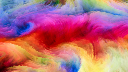 Fototapeta na wymiar Petals of Colorful Paint