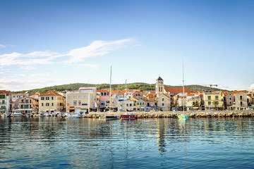 Fototapeta na wymiar Waterfront of Vodice, Croatia
