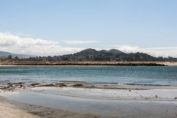 Deserted Beach, Harbor, Morrow Bay, California