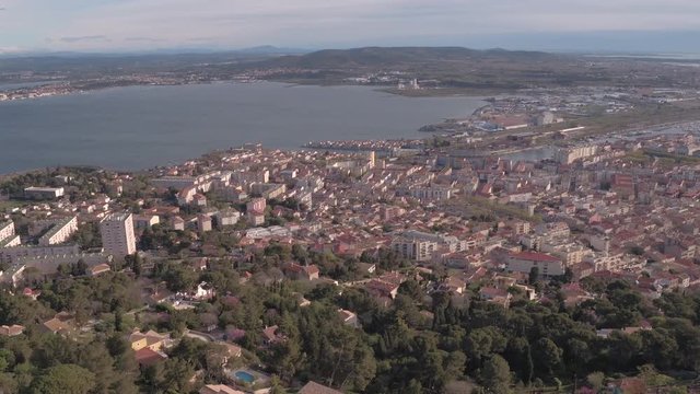 Aerial view of Sete, France