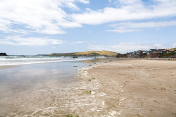 View of the hills from a beach, in Estero Bluffs State Park, California