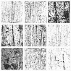 Collection of grunge textures. Vector illustration