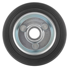 Metal wheel with tire
