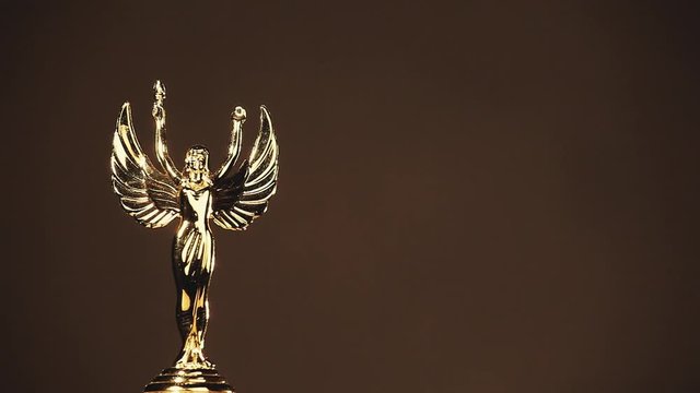 Gold Woman Statue footage