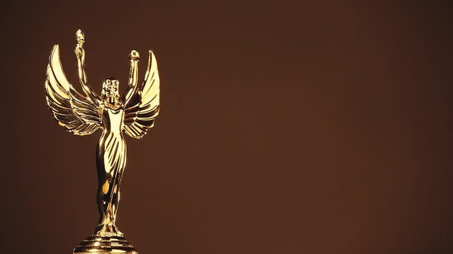 Gold Woman Statue footage