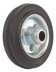 Metal wheel with tire