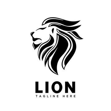Brave with shade head lion logo