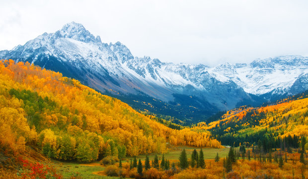 Mount Sneffels near Ridgway Colorado in Autumn