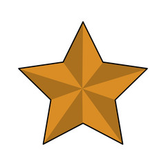 Star shape symbol vector illustration graphic design