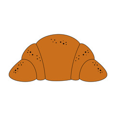 Croissant fresh bread vector illustration graphic design