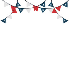 Obraz premium USA pennants frame vector illustration graphic design