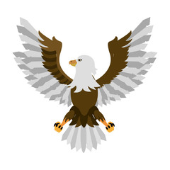 Fototapeta premium Eagle hawk symbol vector illustration graphic design