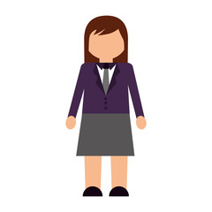 businesswoman elegant avatar character