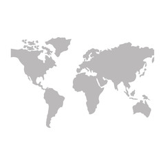 world maps silhouette icon