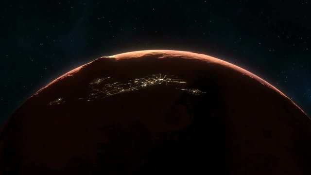 Inhabited Mars of the Future - Close