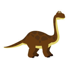Big dinosaur cartoon vector illustration graphic design