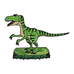 T rex cartoon vector illustration graphic design