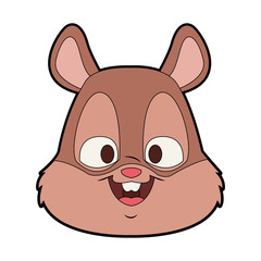 Cute squirrel cartoon vector illustration graphic design
