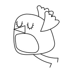 cute cartoon bird flying image