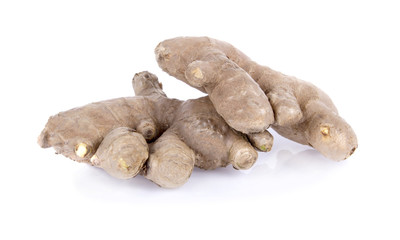 Fresh ginger isolated on white background