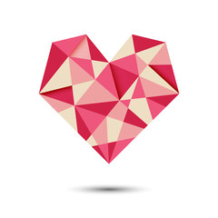 heart abstract polygon