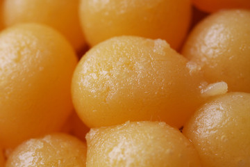 sweet egg yolk fudge noodle cooked with syrup, Thai dessert stylist backgrounds