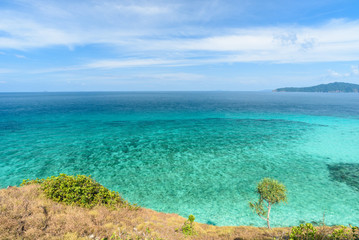 Beautiful island in north andaman sea,clear water,summer vacation