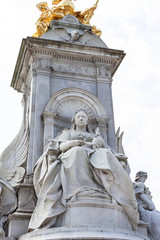 Statue of Queen Victoria, Queen Victoria Memorial in front of the Buckingham Palace, London, United Kingdom