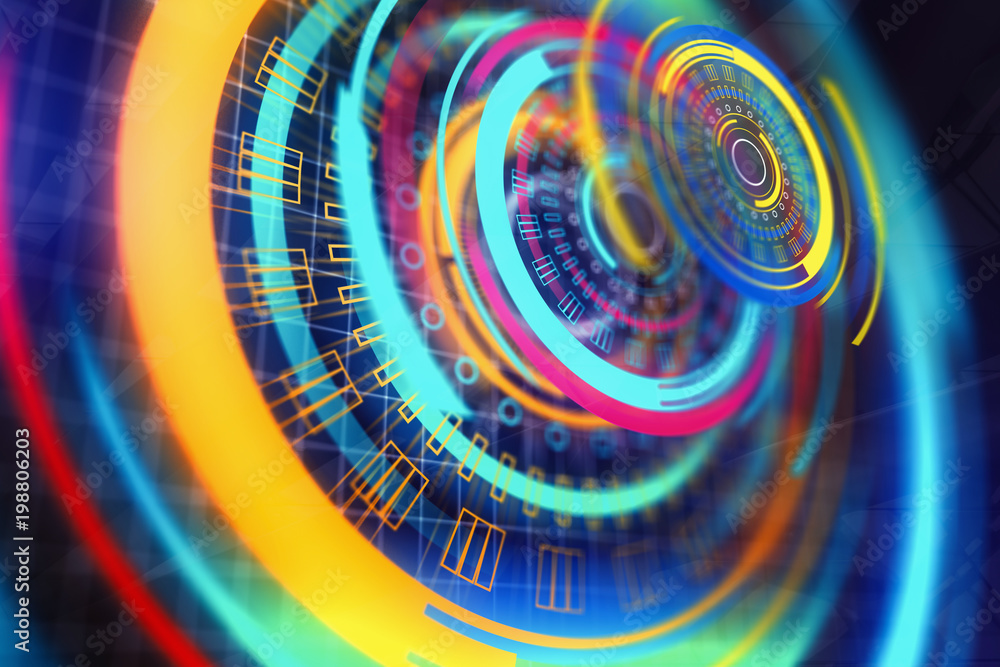 Poster Digital button background