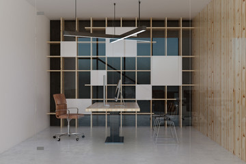 Minimalistic office interior
