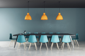 Modern boardroom interior