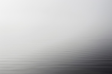 Fog on lake