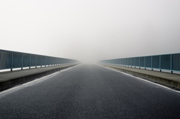 Foggy bridge