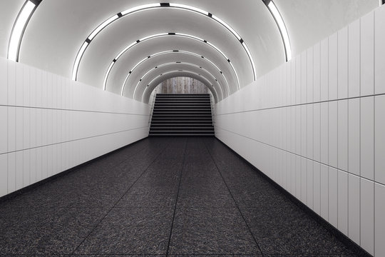 White subway metro