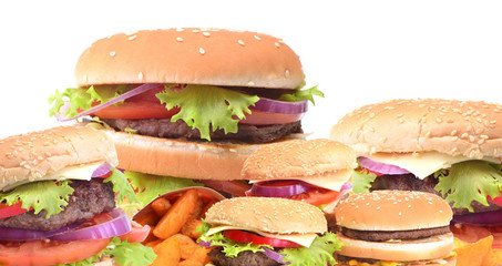 Fresh American hamburger