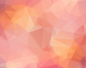 Obraz premium Pink triangle background design. Geometric background in Origami style with gradient.