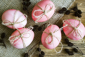 Easter painted eggs