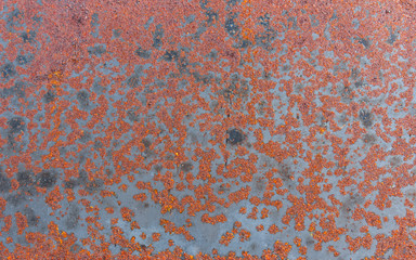 Background of rust iron sheet surface. Corroded metal texture.
