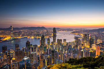 The peak view point, Hong Kong. - 198810696