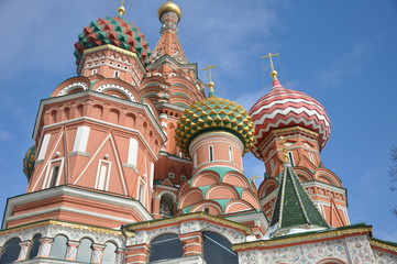 Fototapeta na wymiar Pokrovsky Cathedral on Red Square