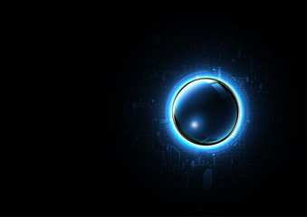 Technological intelligent electronic circuit system abstract background vector