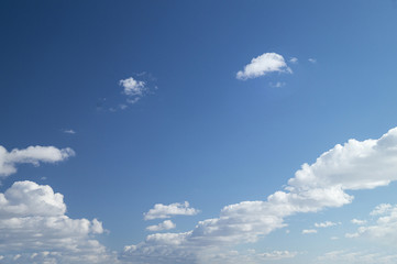 Celestial landscape with white cloud