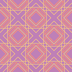 Geometric seamless pattern. Bright colored violet background