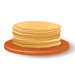 A stack of delicious delicious pancakes