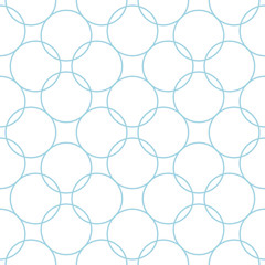 White and blue geometric seamless pattern