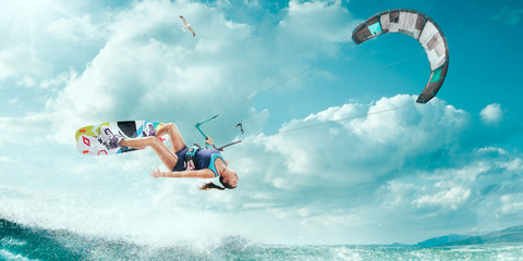 kitesurfing