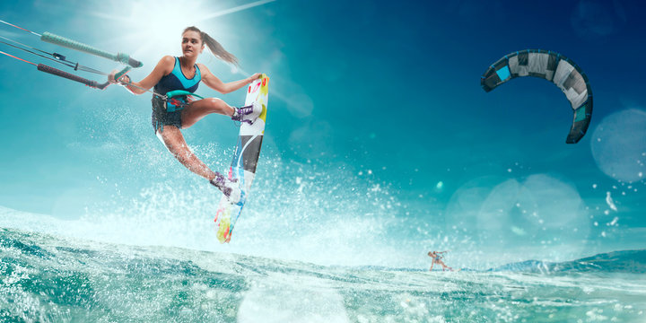 kitesurfing